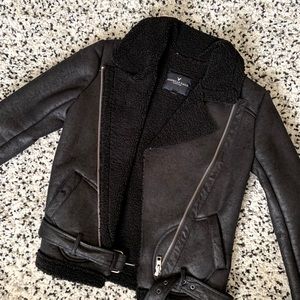Shearling Biker Jacket